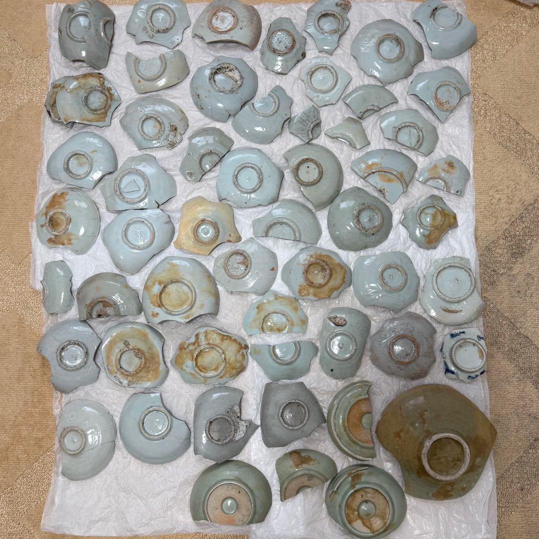 【イ】〜【ヨ】 初期伊万里 陶片55点 掛の谷窯 まとめ売り 古伊万里 古唐津