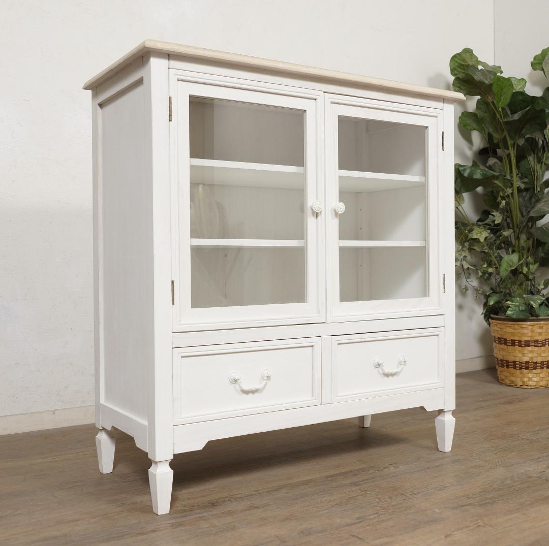 masha　アンティーク調　キャビネット　食器棚　シャビー