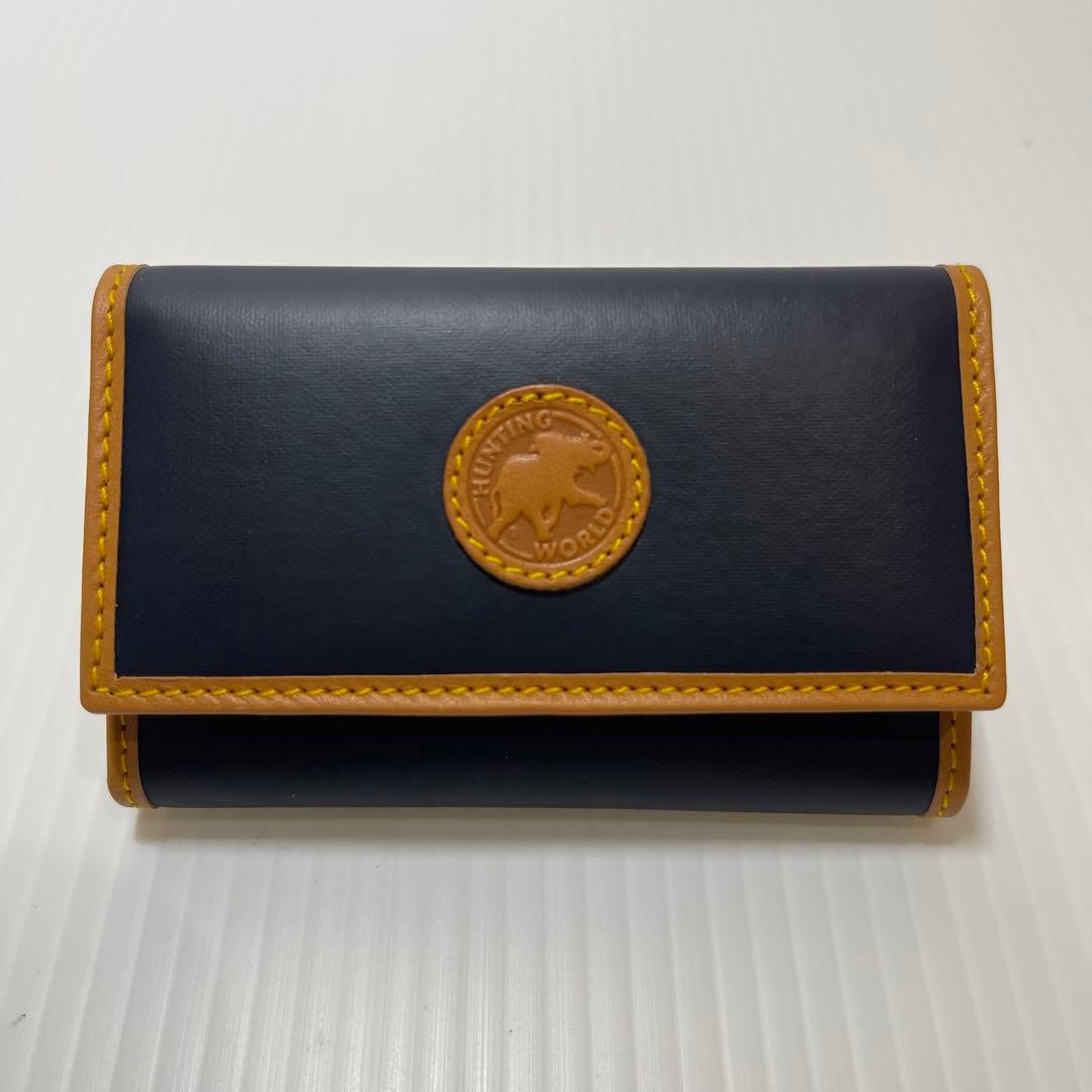 新品未使用【HUNTING WORLD】 バチュークロス 6連キーケース ブルー