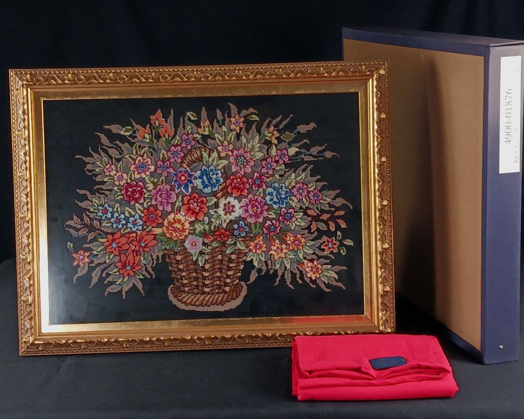 専用Y2315 ペルシャ絨毯 タブリーズ産 ウール×シルク 絵画絨毯 額装