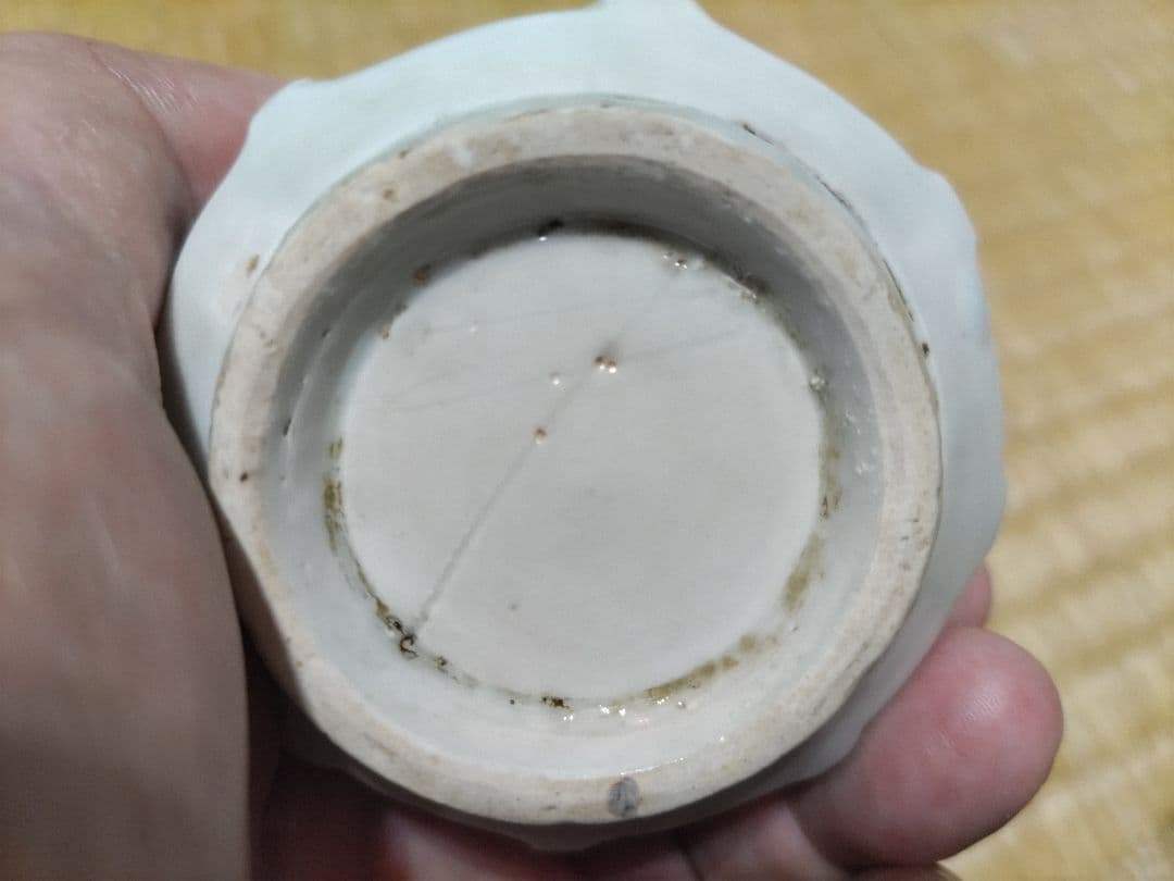 加藤静允　初期伊万里写　徳利（160cc）福寿・松絵・青海波・鎬削り