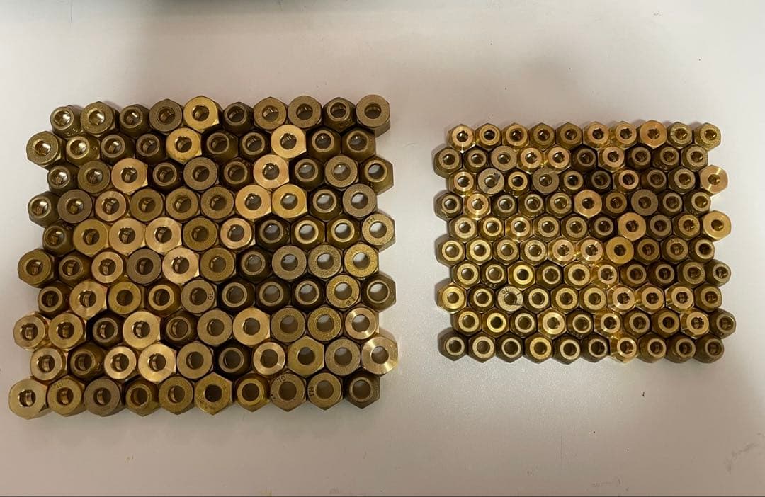 エアコン用フレアナット2分100個3分100個