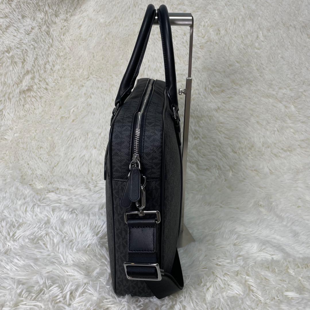 美品 MICHAEL KORS HUDSON コミューター ビジネスバッグ 黒