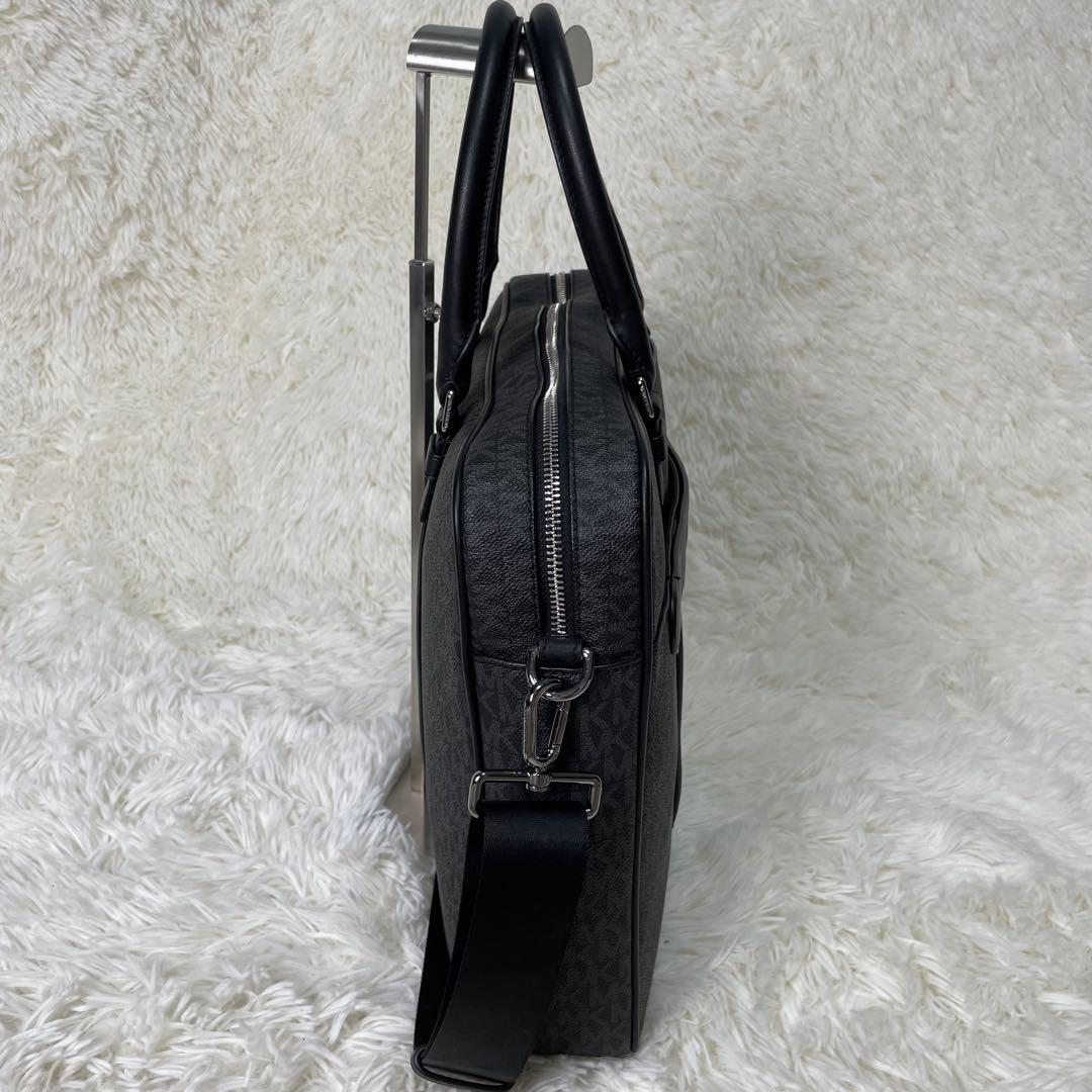 美品 MICHAEL KORS HUDSON コミューター ビジネスバッグ 黒