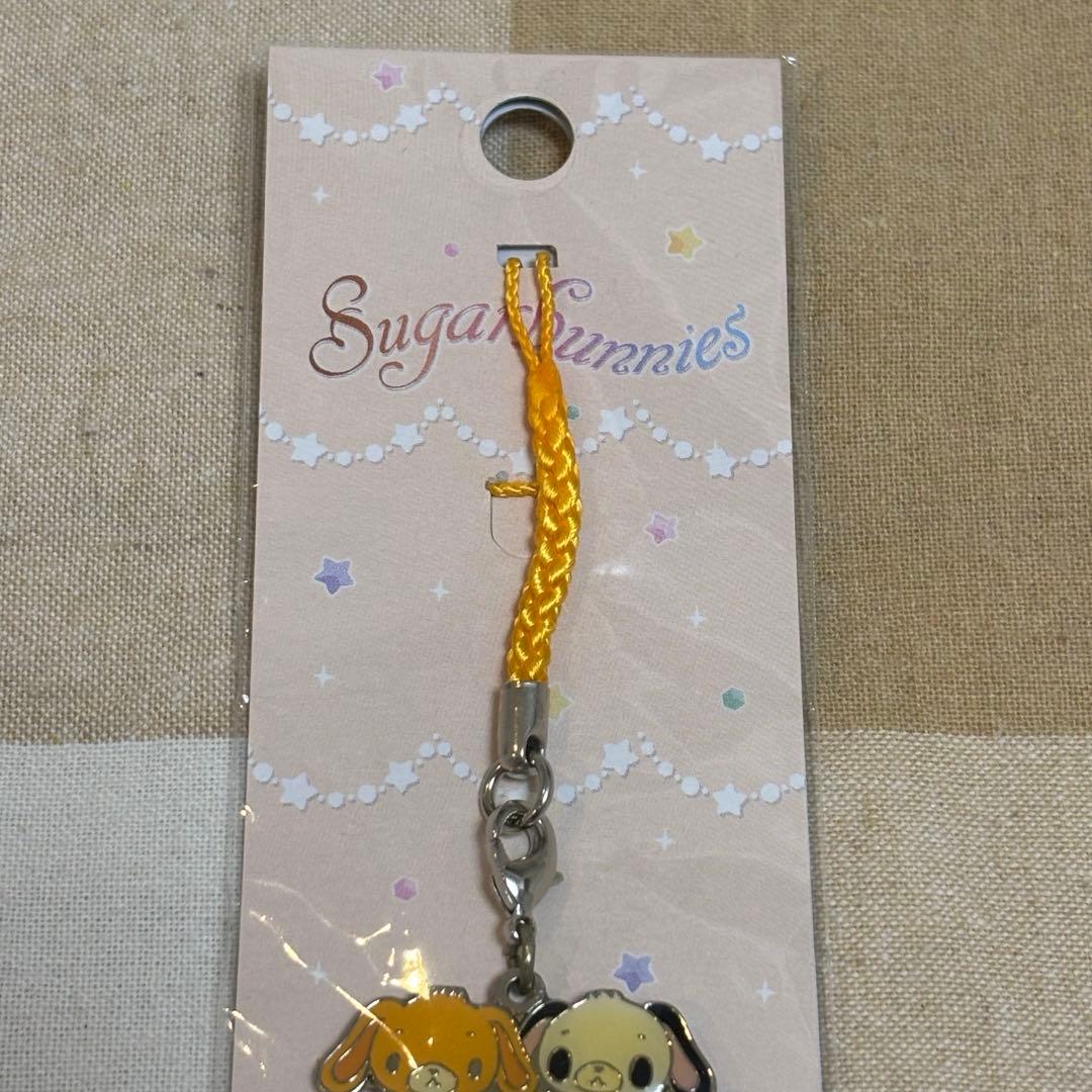 シュガーバニーズ　こむぎうさ　ぱんだうさ　根付けストラップ　レトロ　サンリオ