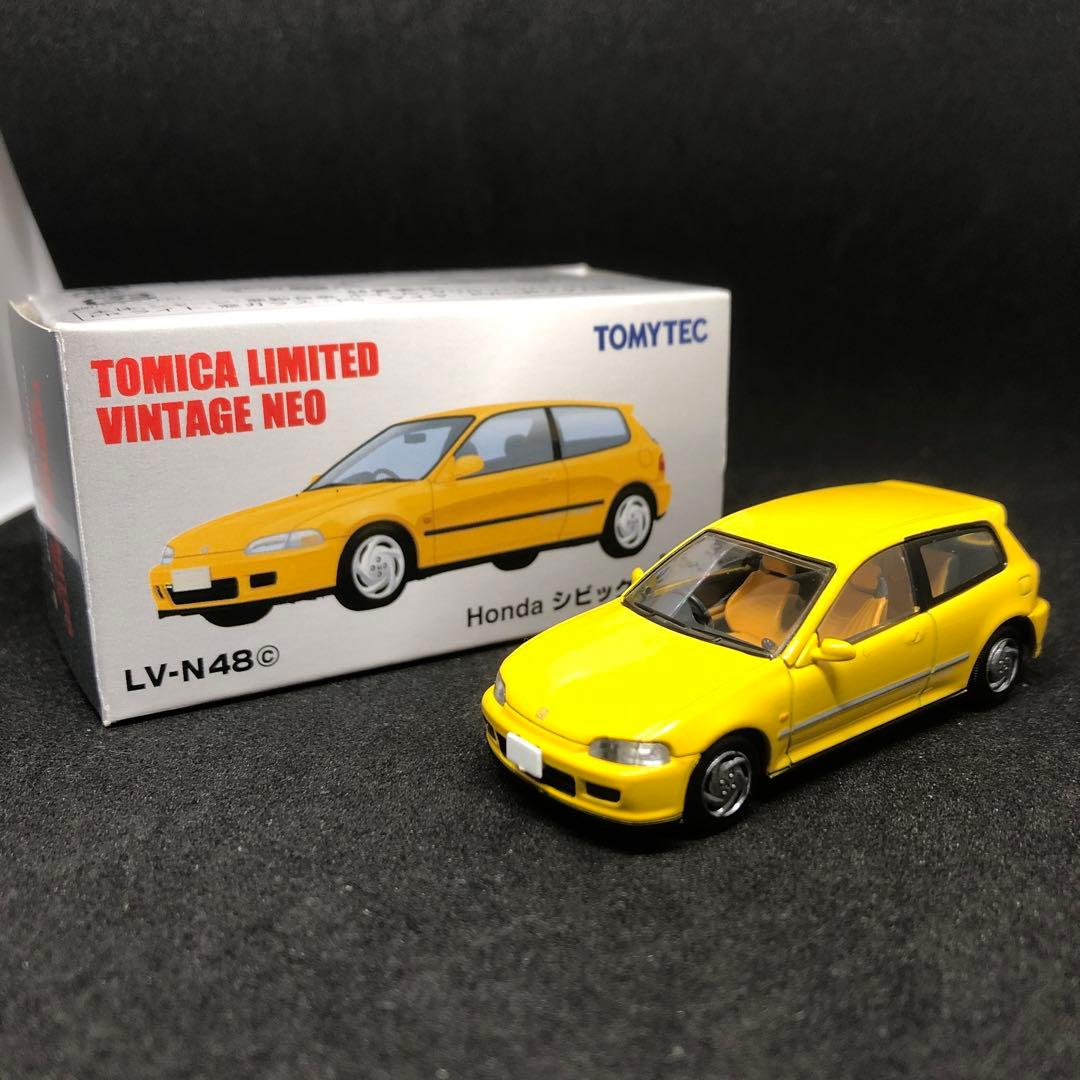 トミカリミテッドヴィンテージ LV-N48 ホンダ シビック SiR-Ⅱ 黄色
