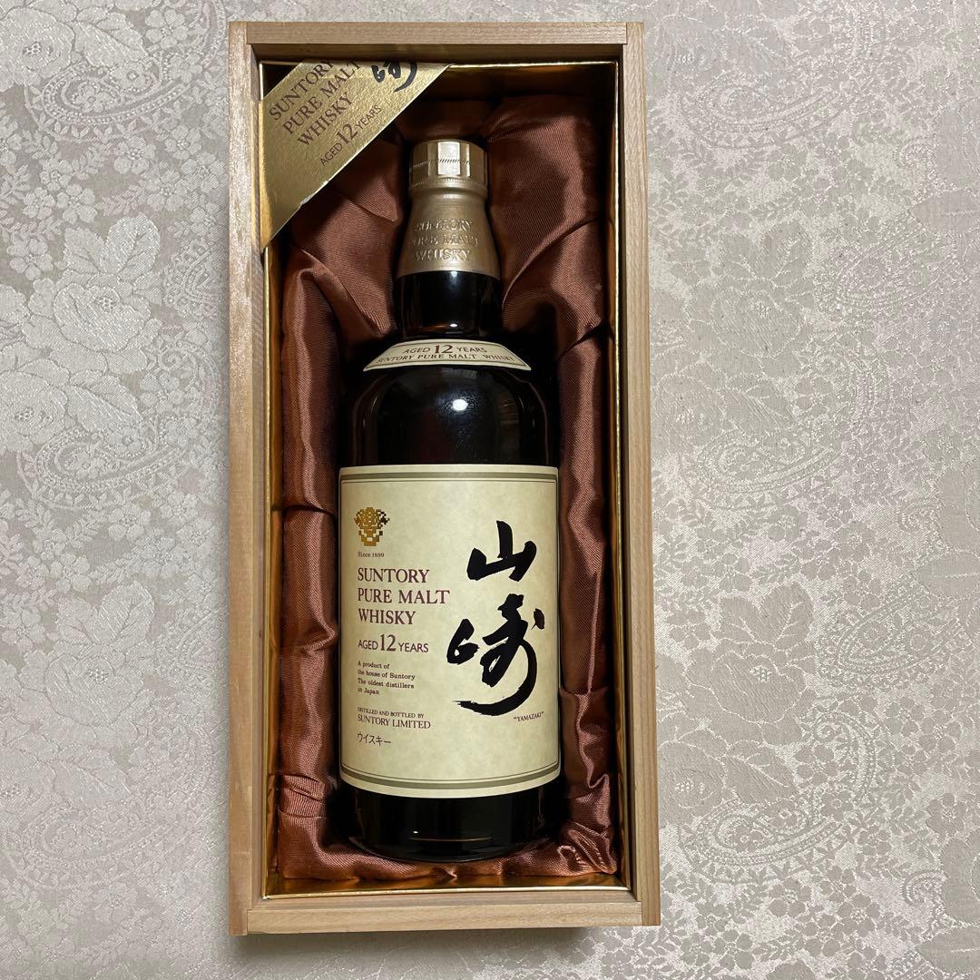 サントリーピュアモルトウィスキー（山崎）12年　専用木箱入り