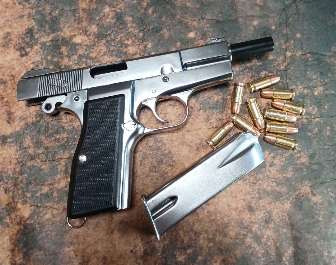 マルシン　ブローニングハイパワー　カナディアン X-PFC シルバーモデルガン