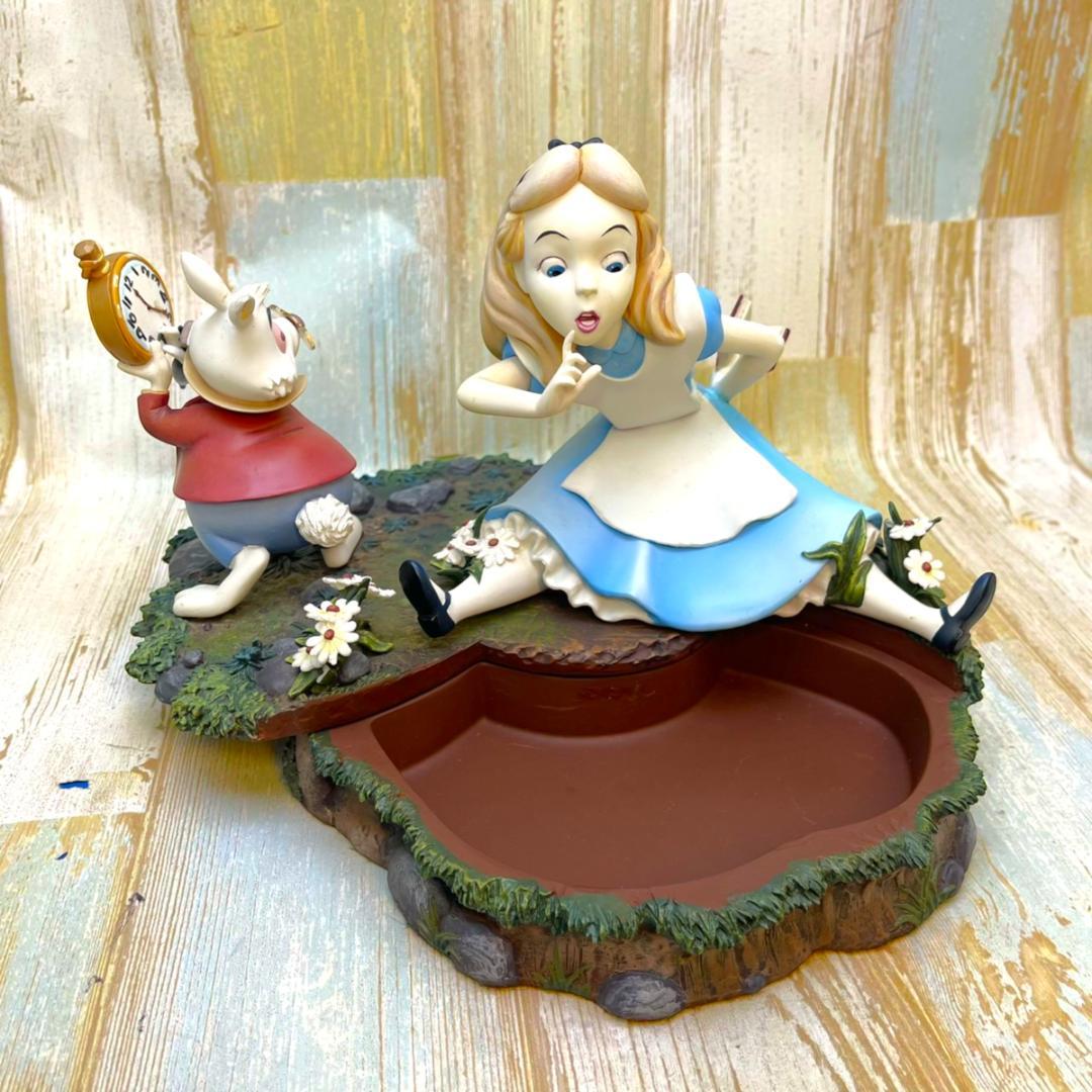 不思議の国のアリス 白うさぎ 小物入れ チェシャネコ 時計 アクセサリーケース