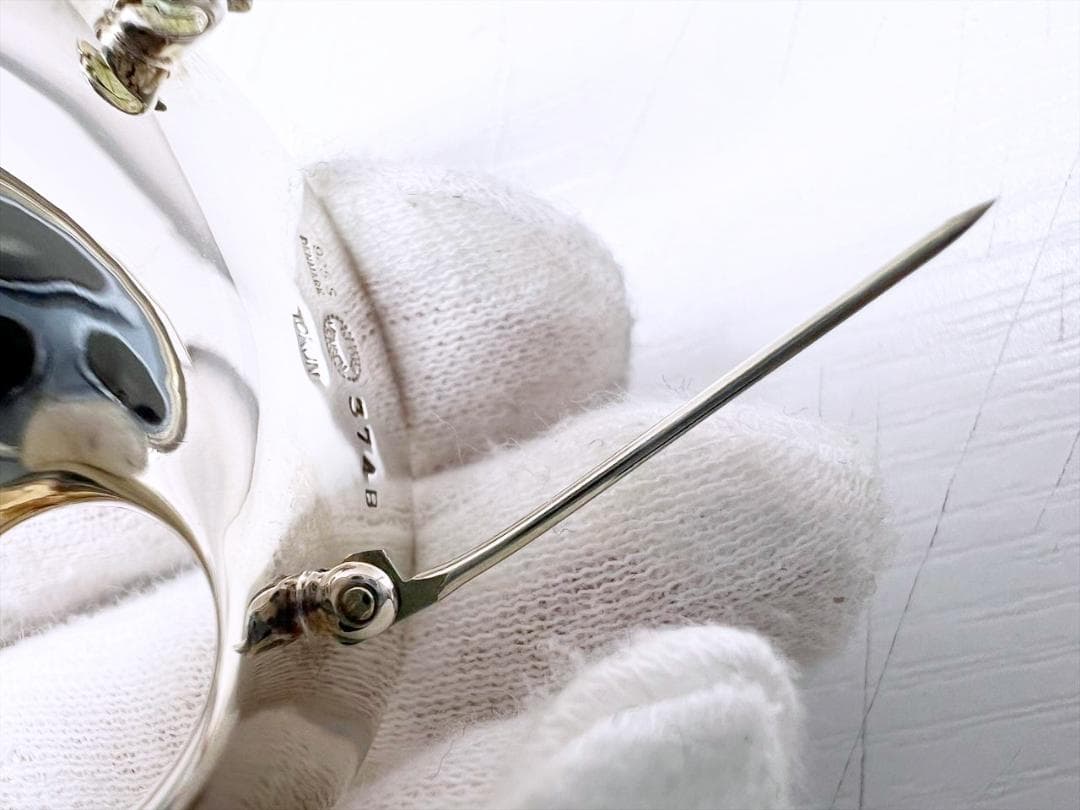 美品　ジョージジェンセン　374B　メビウス　ブローチ　シルバー925