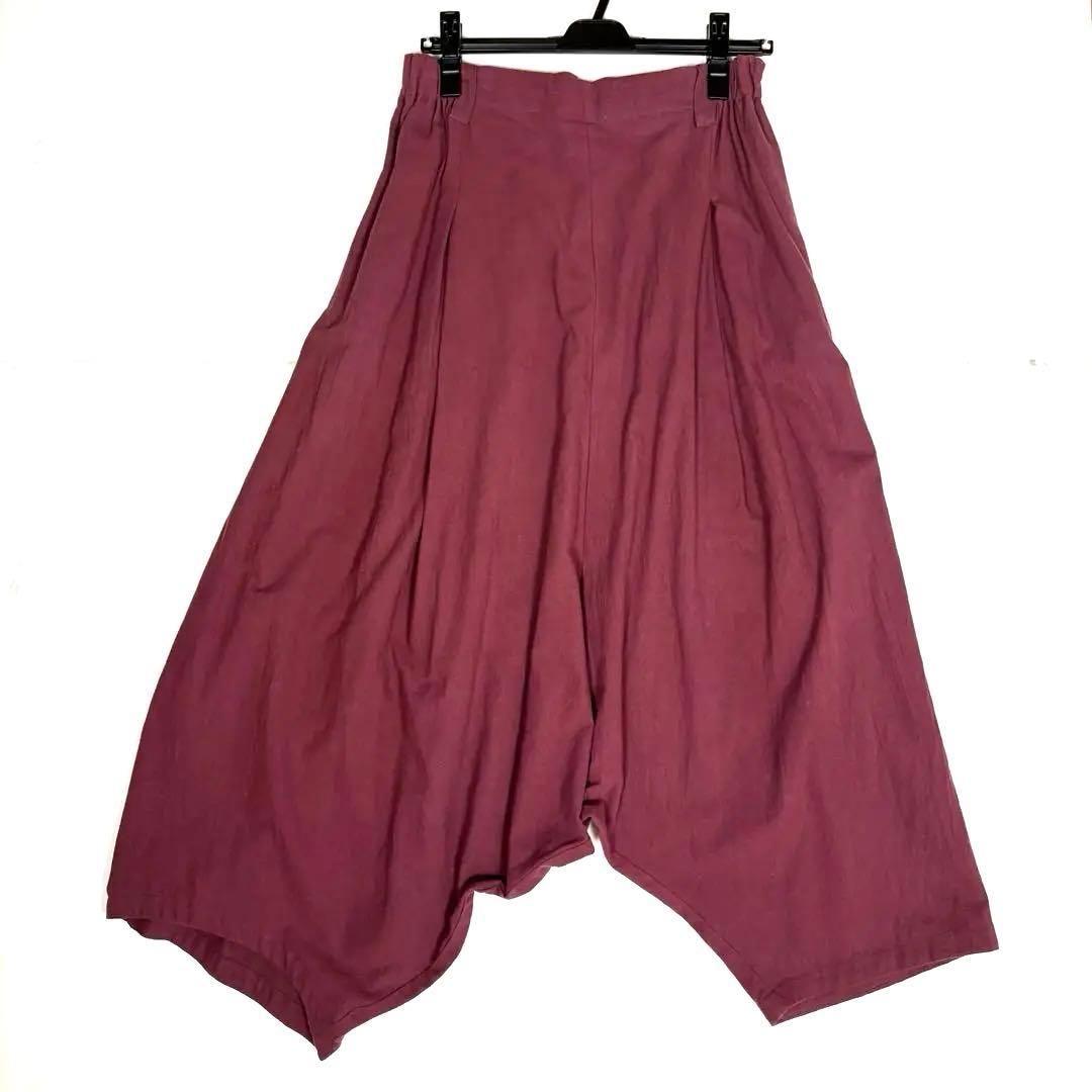 MOYURU 萌　変形サルエルパンツ　アシンメトリー　ウエストゴム　M〜L