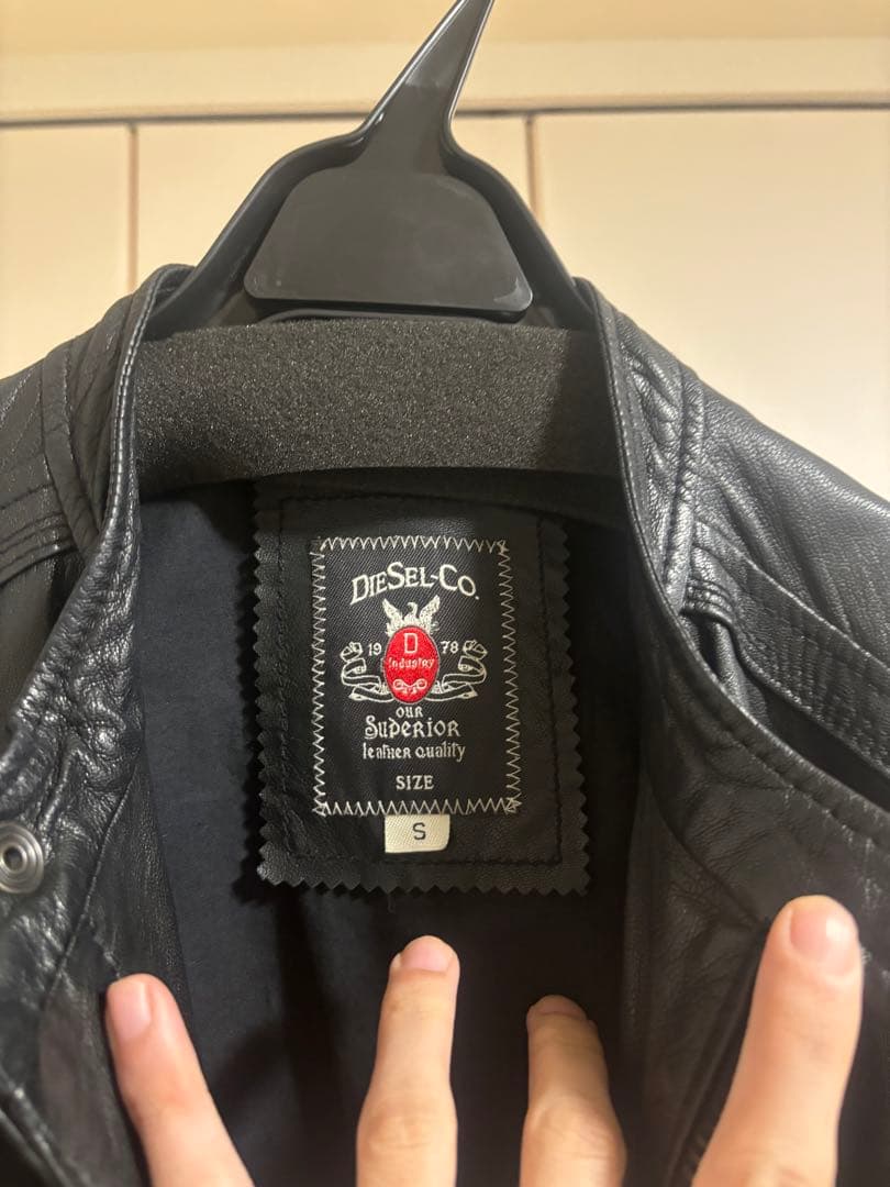 ひ*ろ様 Diesel ラムレザーシングルライダース