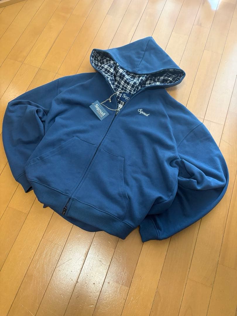 Sqoud パーカー 裏地チェック