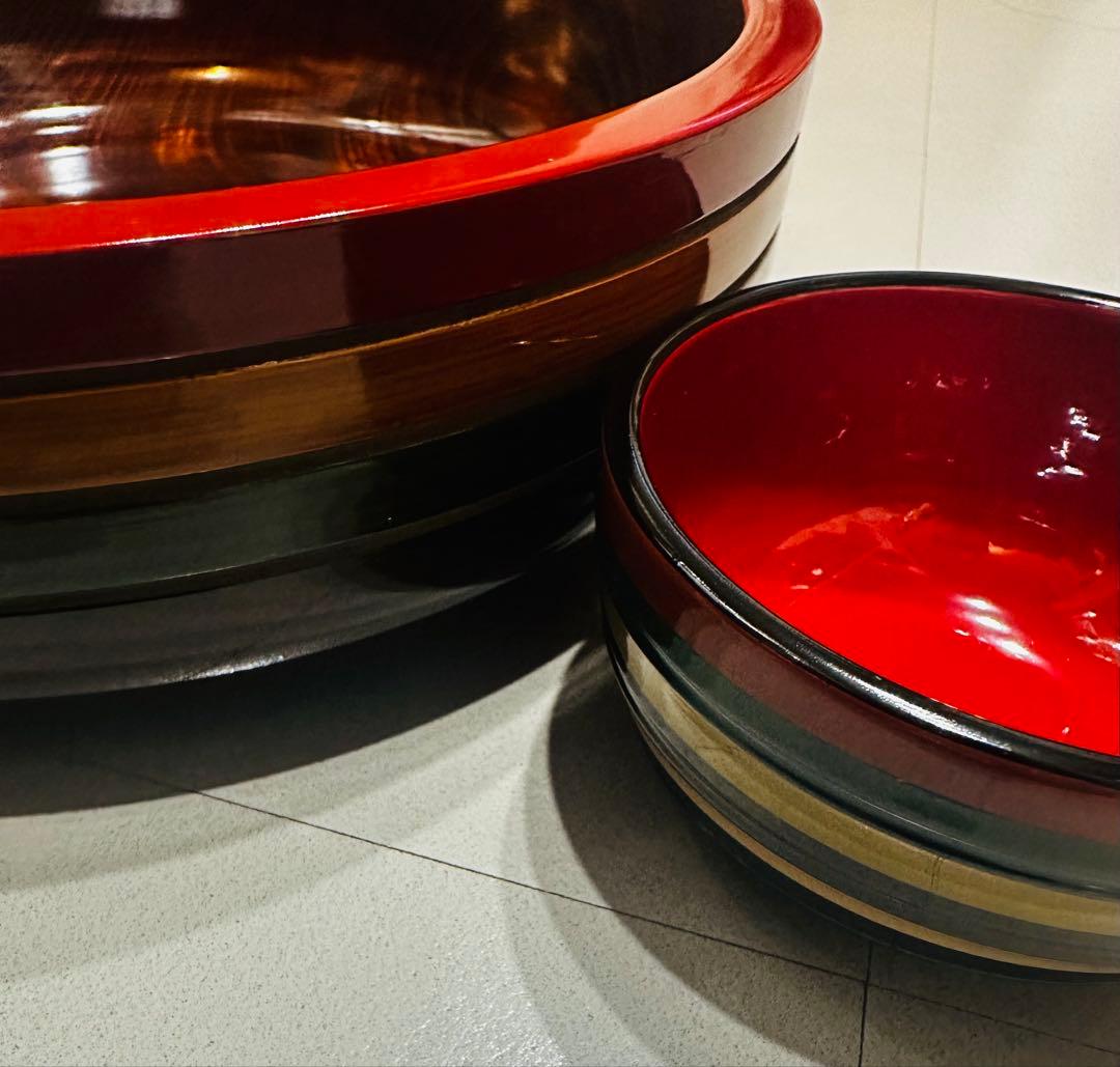 【新品未使用】讃岐彫 香川の漆器『独楽塗（こまぬり）の栞』 鉢1個 椀5個セット