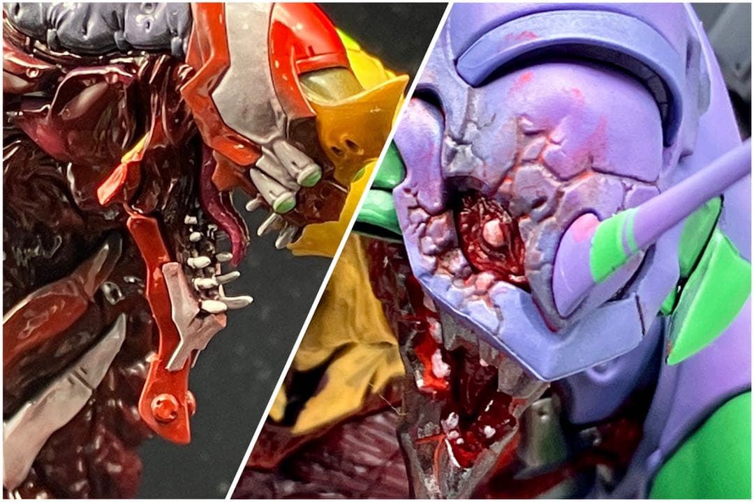 海洋堂ARTPLAエヴァンゲリオン初号機2号機完成品