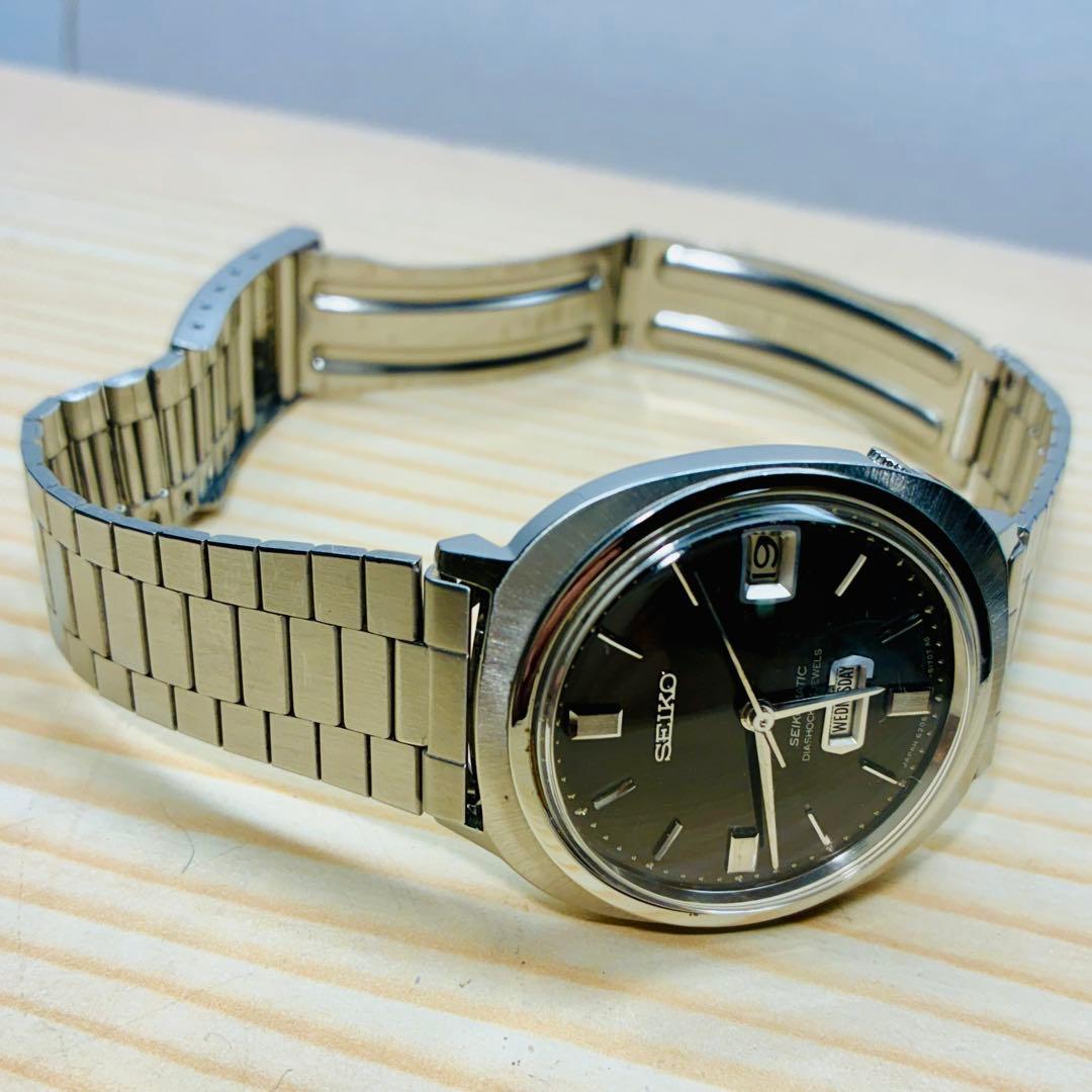1966年製造セイコー マチック2トーン黒文字盤￼自動巻きレア美品動作良好