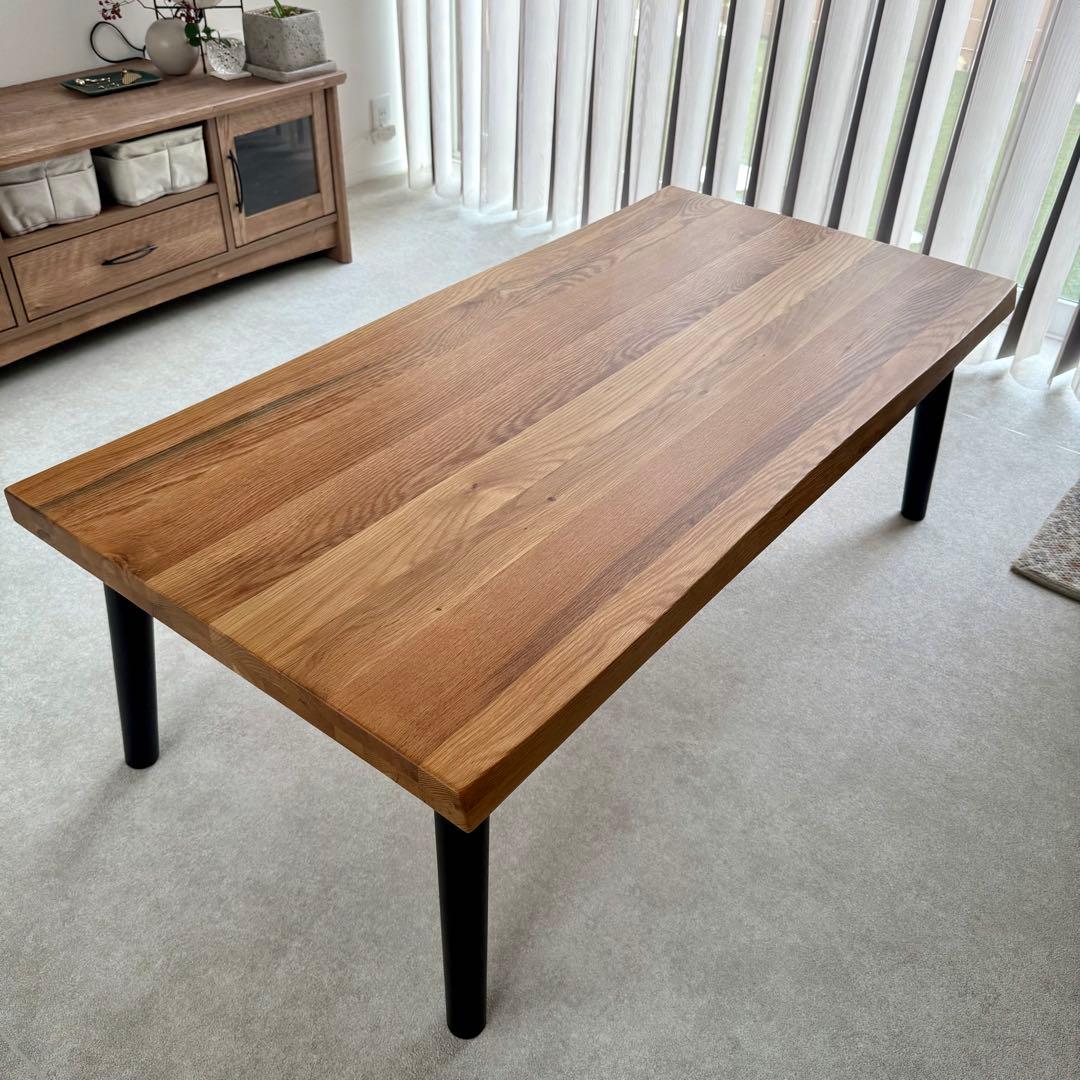 木製ローテーブル オーク材