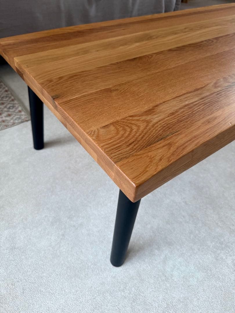 木製ローテーブル オーク材