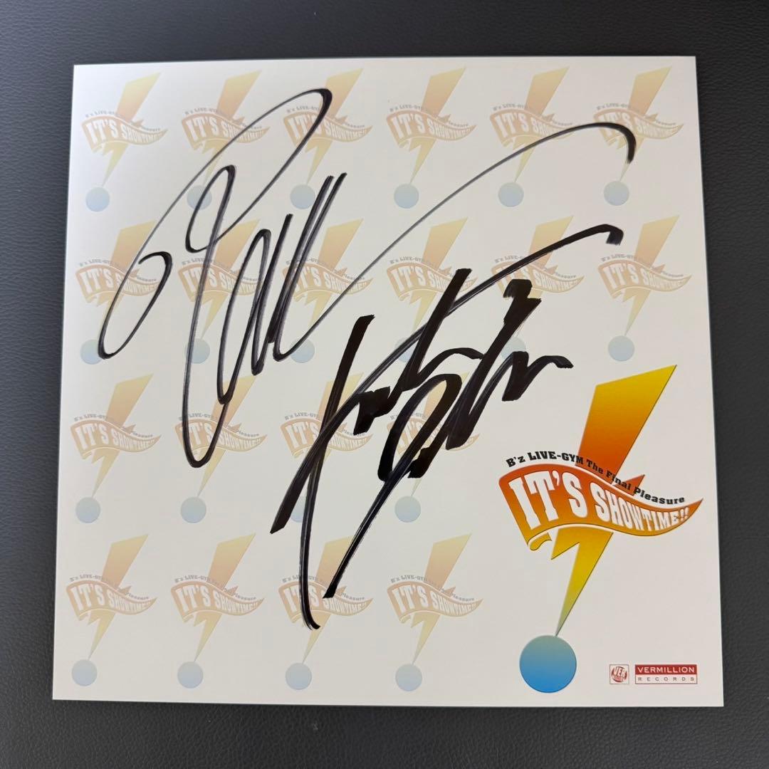 B′z LIVEGYM The Final Plesure直筆サイン色紙