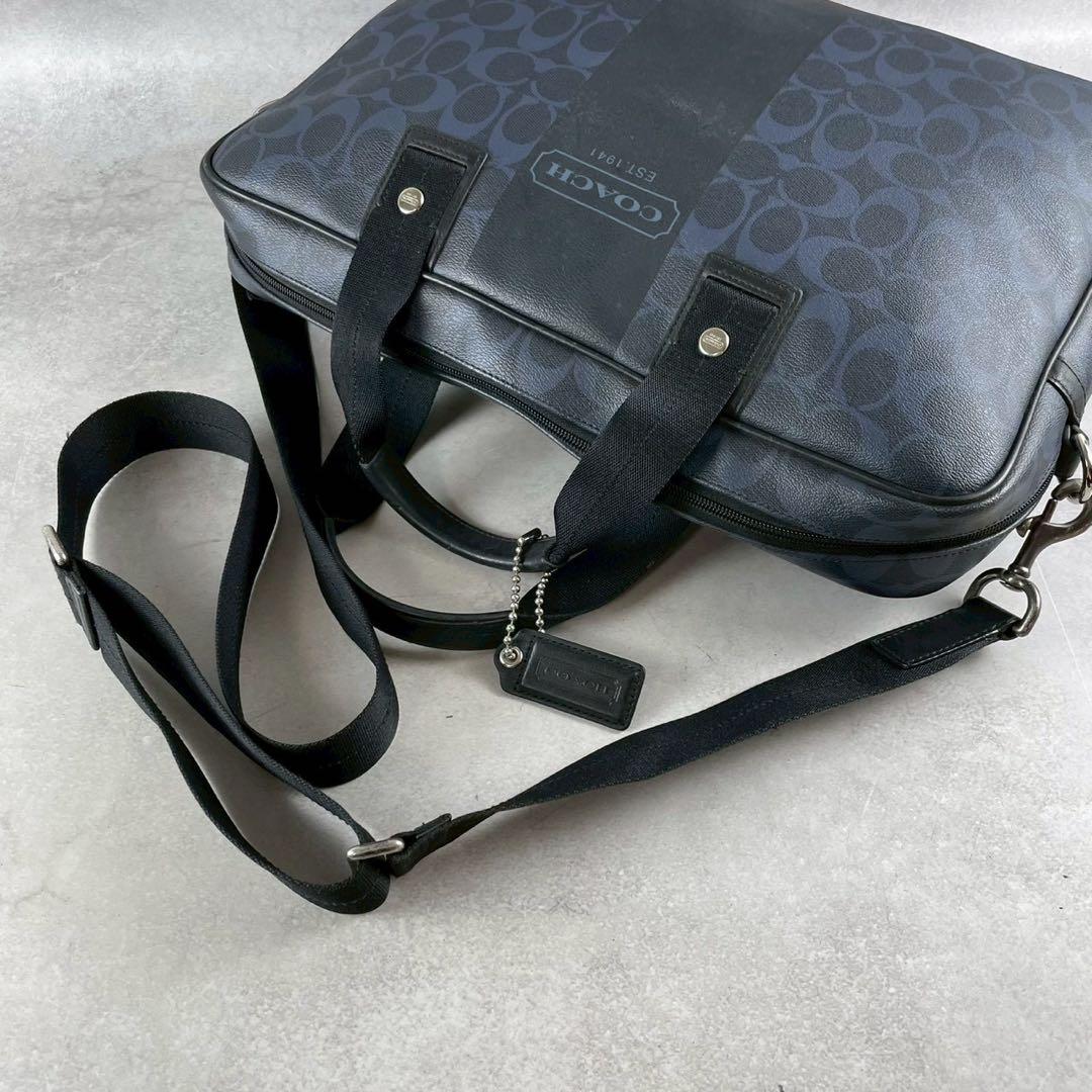 美品 コーチ シグネチャー 2way ビジネスバッグ ブリーフケース A4 PC