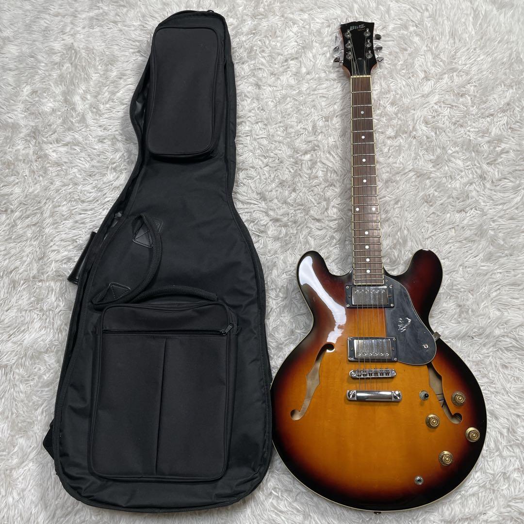 ARIA Pro 2 BLITZ セミアコ　es335タイプ　ブラウン