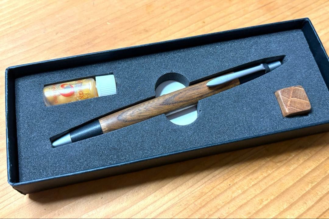 野原工芸　欅 シャーペン　旧型　シルバー