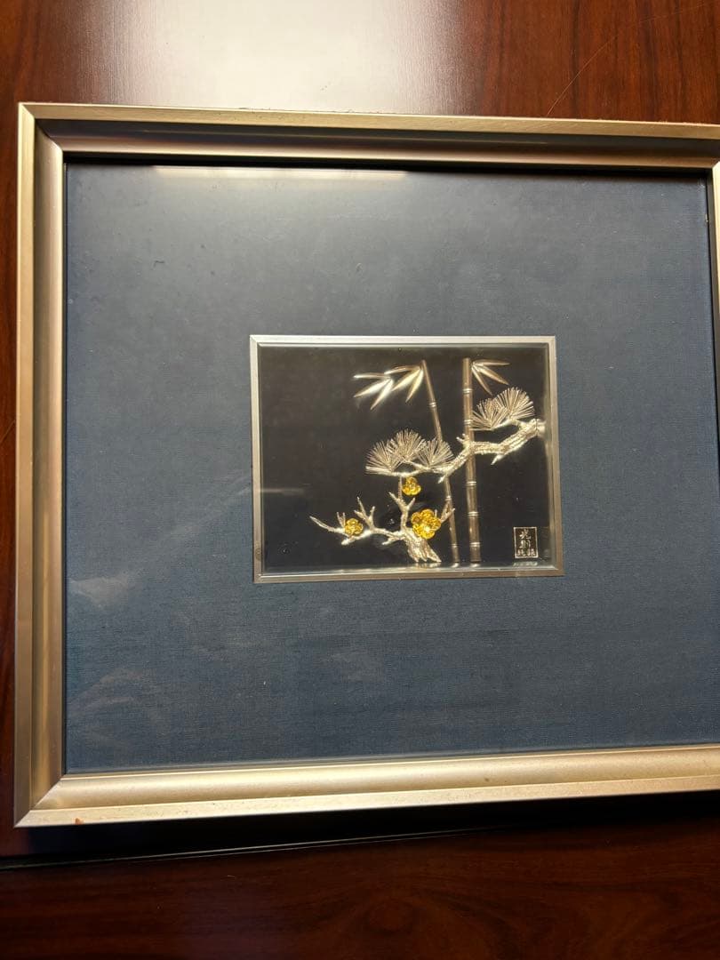 竹と松の立体アート作品