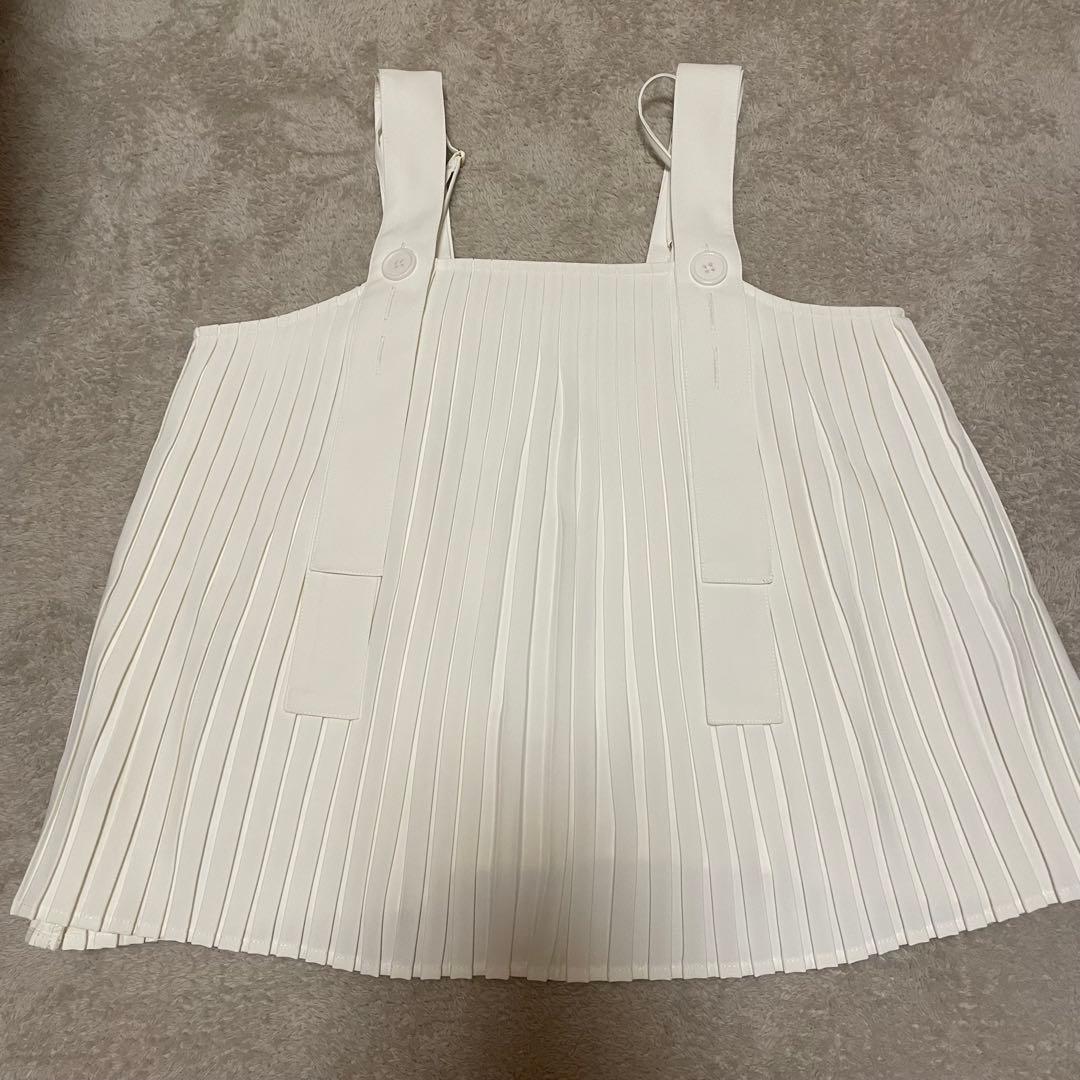 トップス UNOF PLEATS TANK TOP