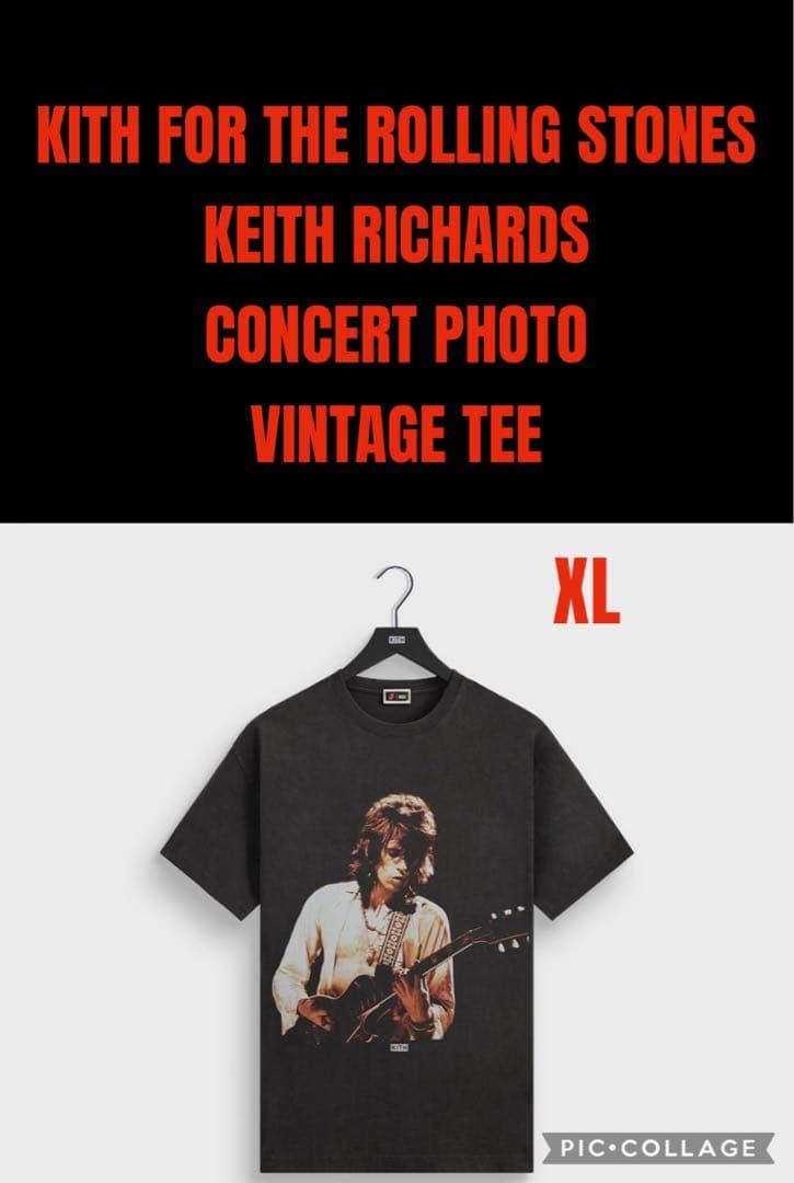 KITH FOR THE ROLLING STONES フォトビンテージTシャツ