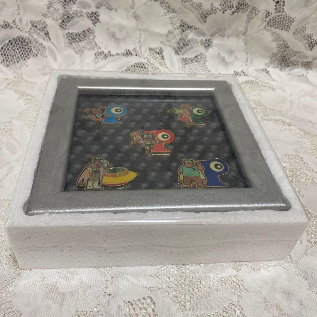 藤子不二雄　パーマン　ピンバッジ　5種セット　昭和　レトロ　額入り　箱