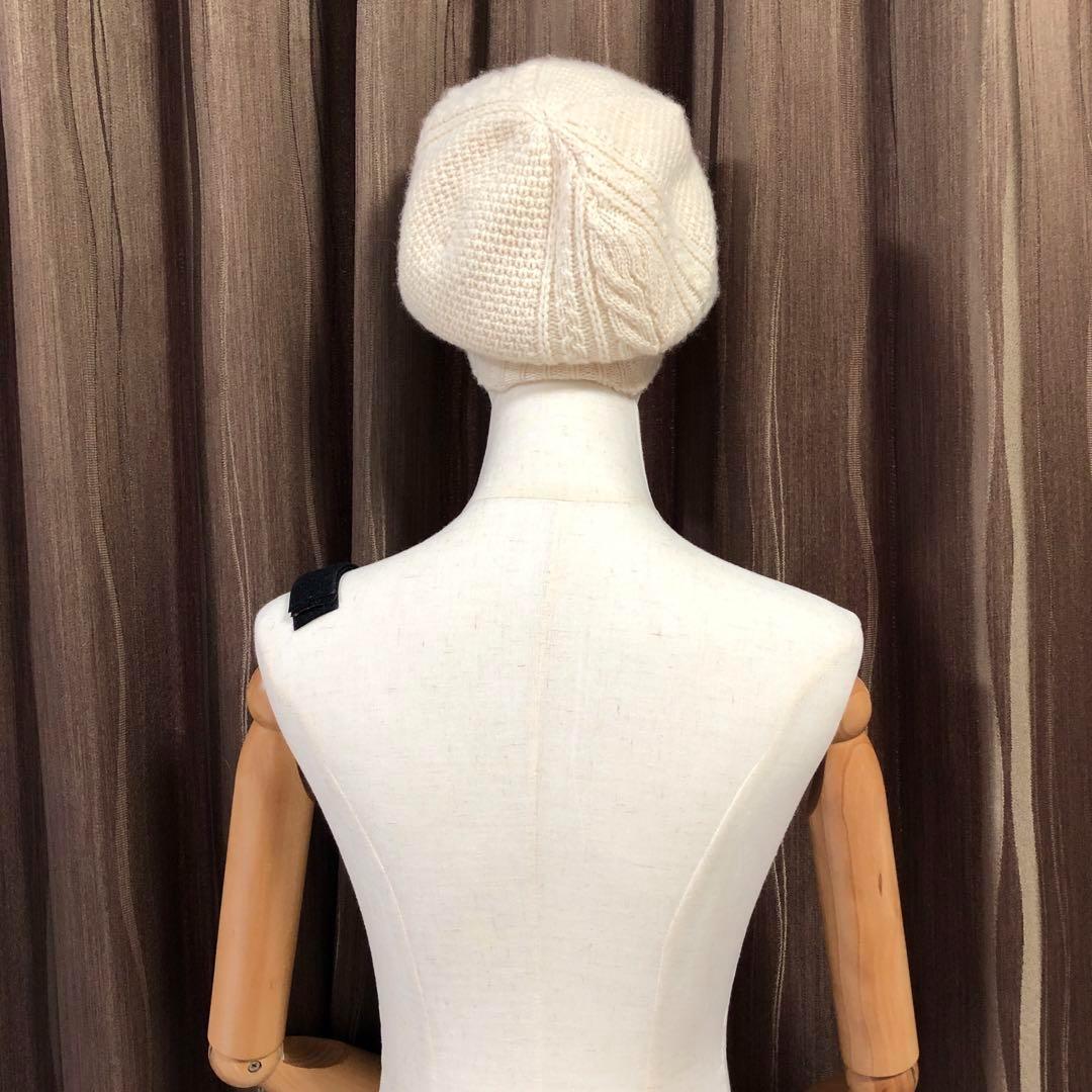 美品✨シャネル カシミヤ100％ ニットキャップ ココマーク ラインストーン付き