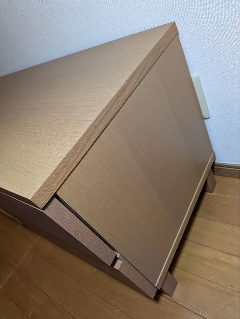 ■送料込■無印良品 木製テレビボード オーク材 110 収納棚 TV台家具 廃盤