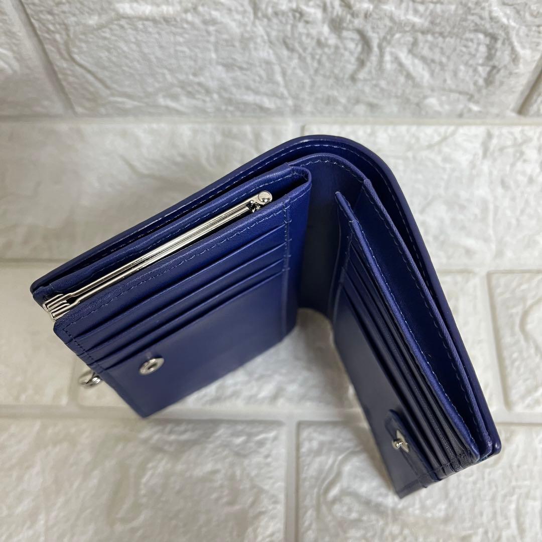 ヴィヴィアンウエストウッド　折り財布　ブライダルボックス　がま口　ブルー　オーブ