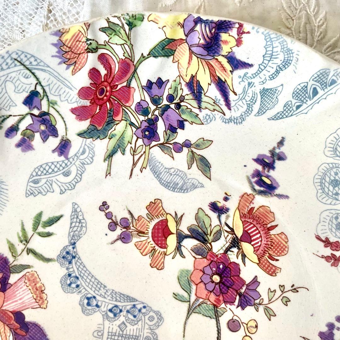 【レア】サルグミンヌ ラヴァリエール21cmデザートプレートフランスアンティーク