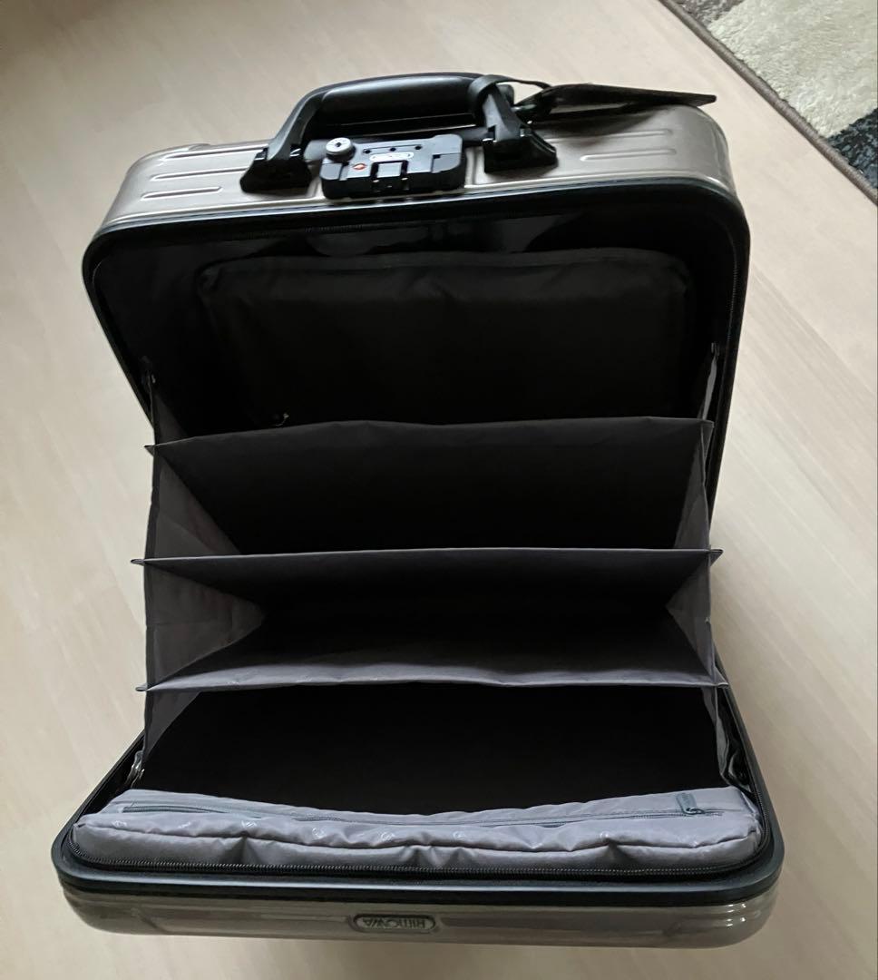 (美品)リモワ サルサ ビジネストローリー 23L 希少2輪 シャンパンゴールド