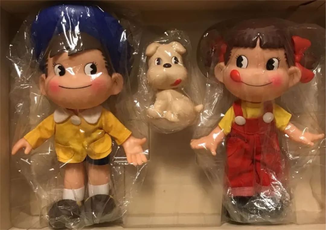 不二家 ペコちゃんポコちゃんdog セット人形 懸賞品