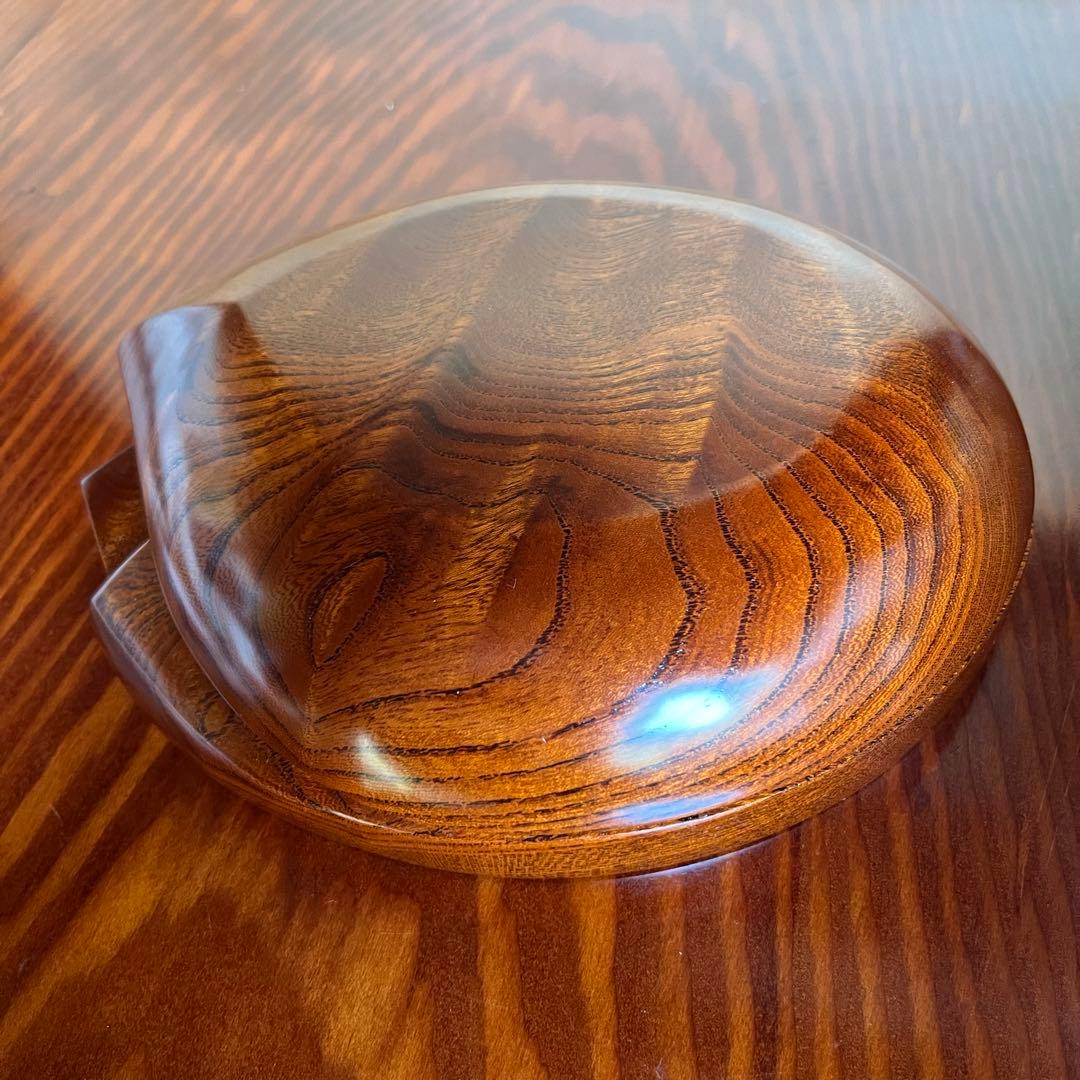 欅拭漆合子 香合 小物入れ　木工芸　伝統工芸