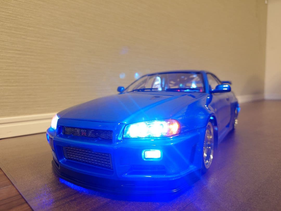 タミヤ TT-02 GT-R R34 ボディ/メカ付