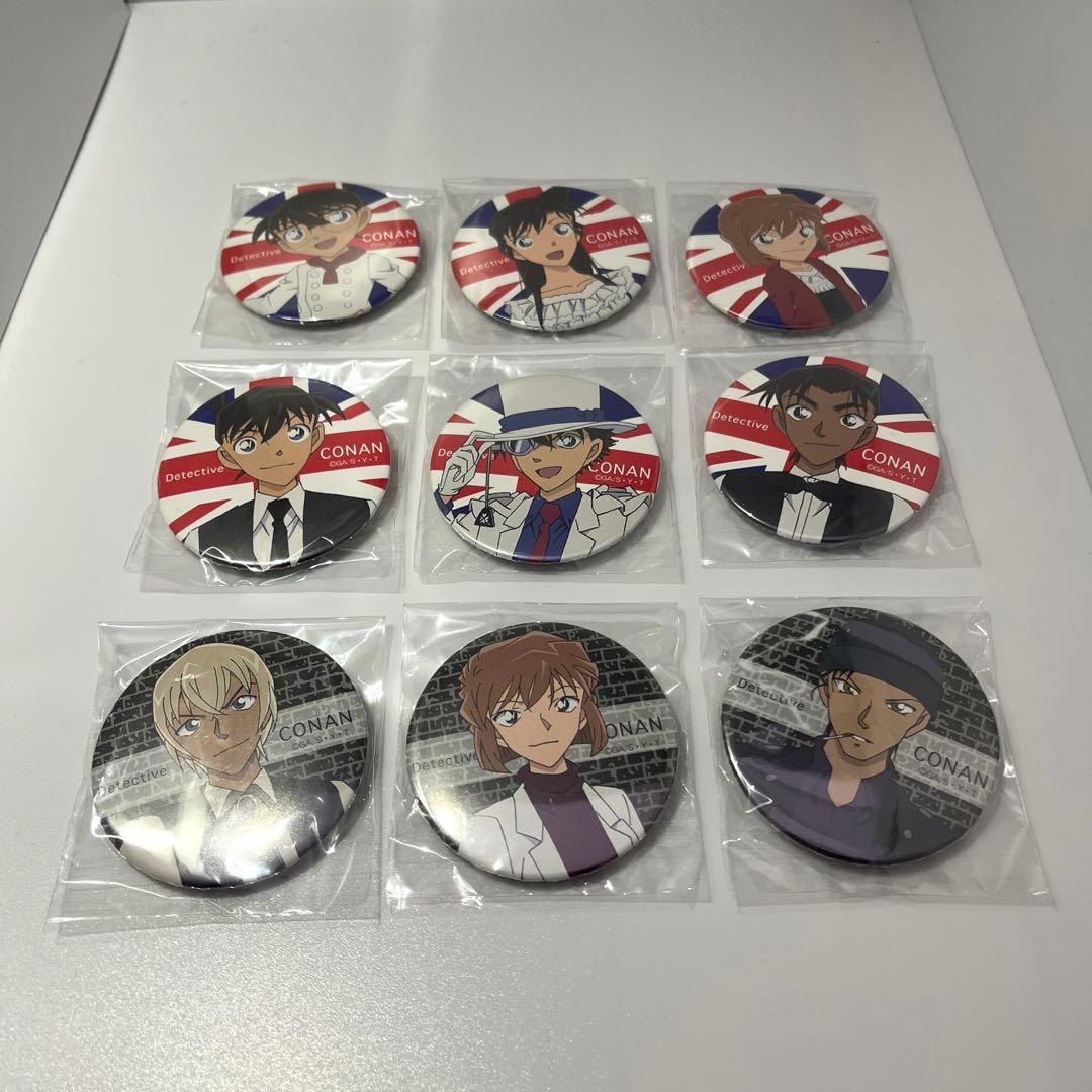 名探偵コナン コナンカフェ 2016 缶バッジ 全9種 コンプ