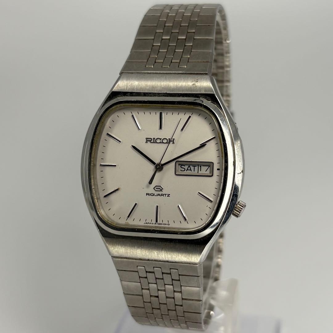 未使用品 RICOH リコー リクォーツ 1970s クォーツ腕時計 電池交換済