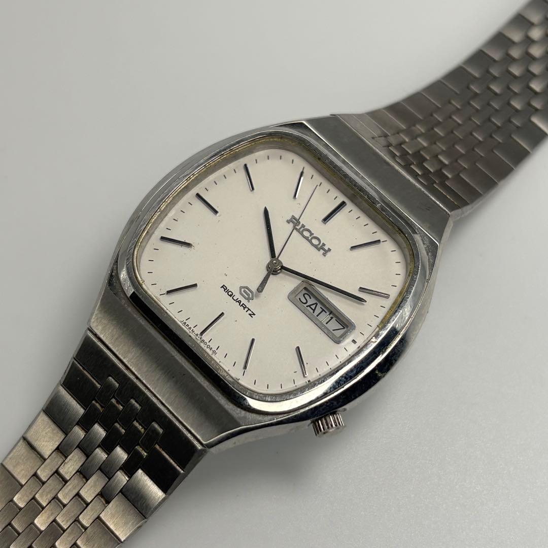 未使用品 RICOH リコー リクォーツ 1970s クォーツ腕時計 電池交換済