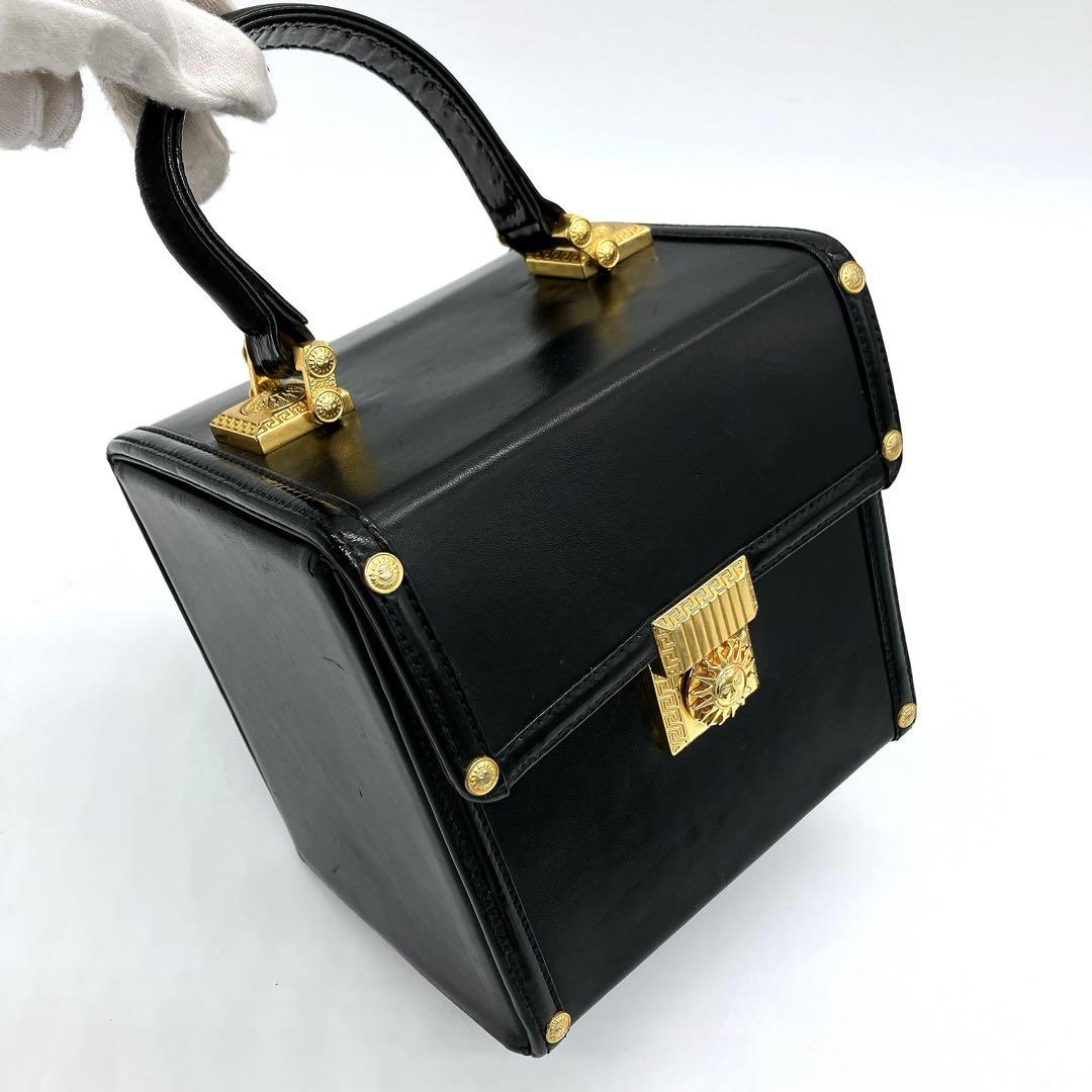 【GIANNI VERSACE】 バニティ　パーティーバッグ　ゴールド金具