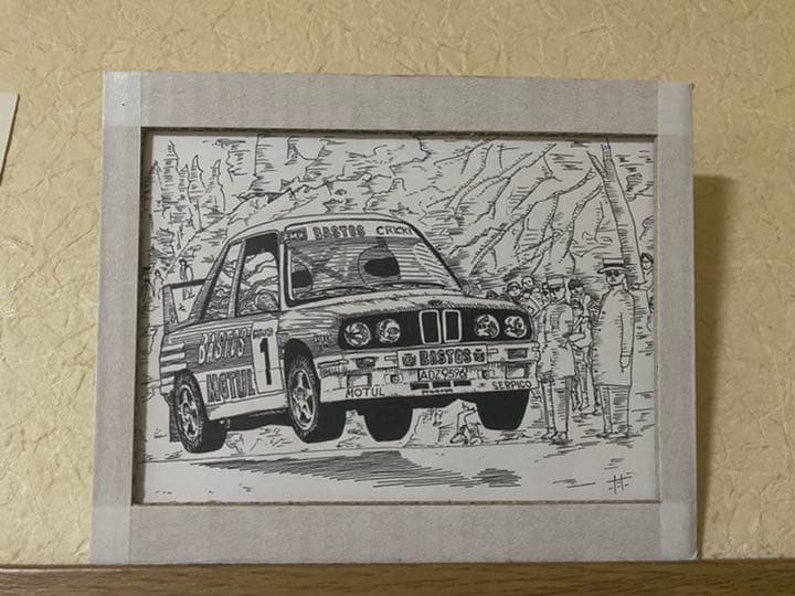 「ラリーカーと見物人」