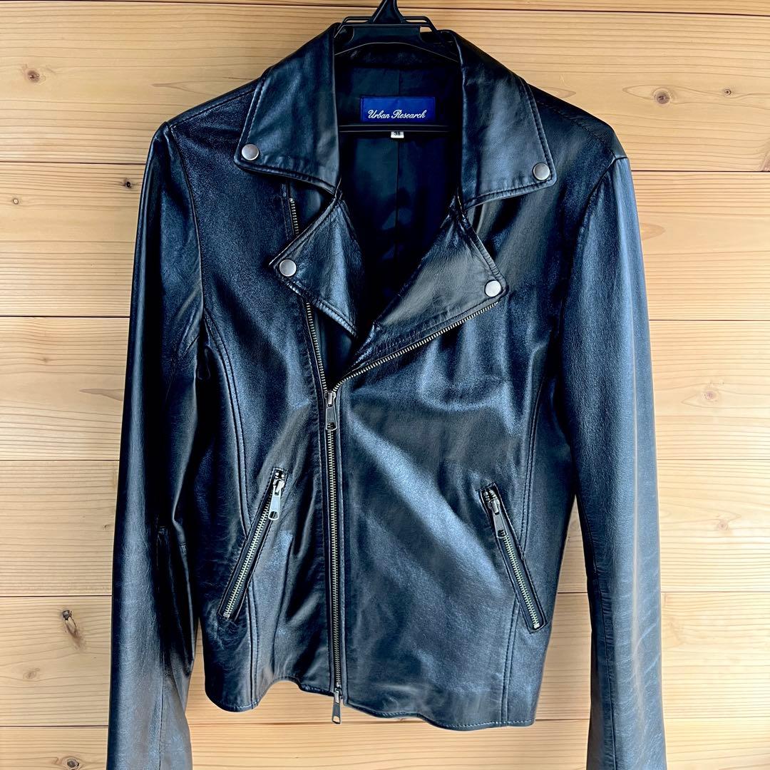 【70%OFF】URBAN RESEARCH　ライダースジャケット　ブラック