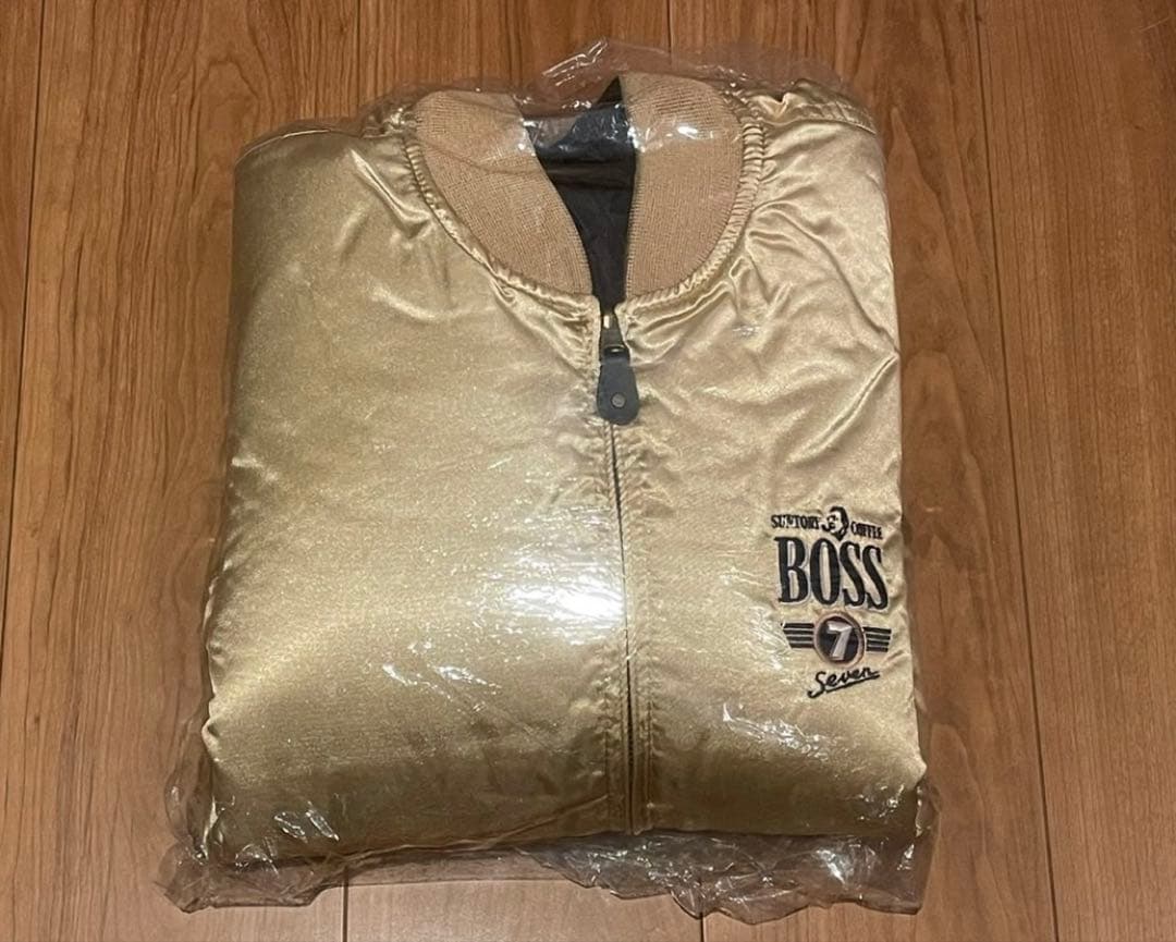 非売品 BOSS 缶コーヒー 金色 風水 超希少 レトロ