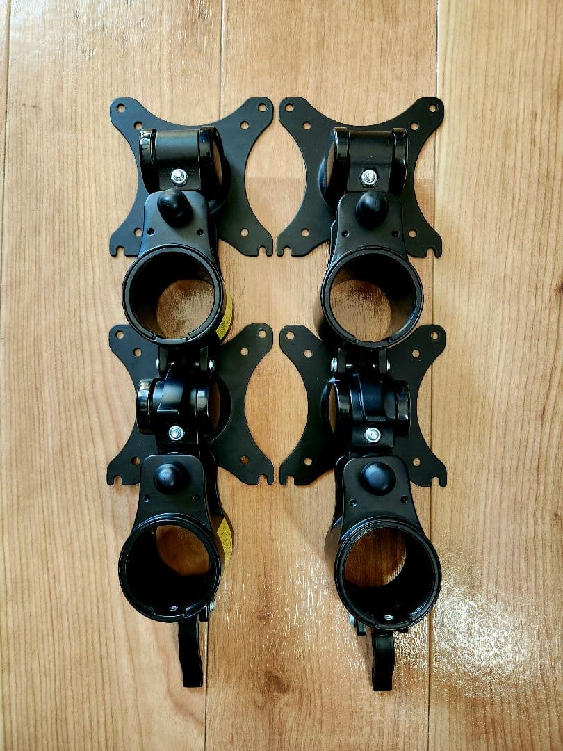 【IODATA　DELL】PCモニター4台+デュアルモニターアーム2台　セット