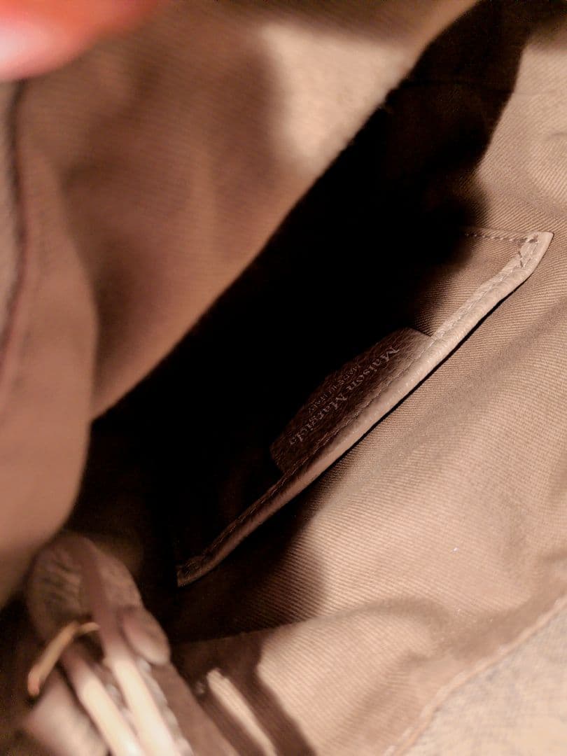 【美品】 Maison Margiela 5AC バケットバッグ ブラウン