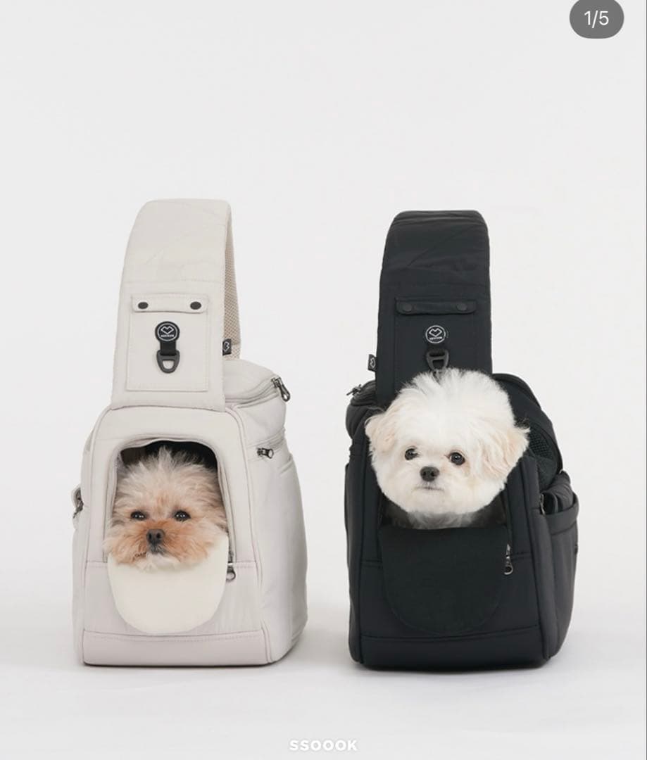 SSOOOK スリングバッグ　ブラックS ハートキーリング付き