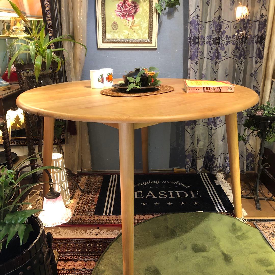 ￼sale 美品　アルダーソリッド　ラウンドテーブル　115 丸テーブル