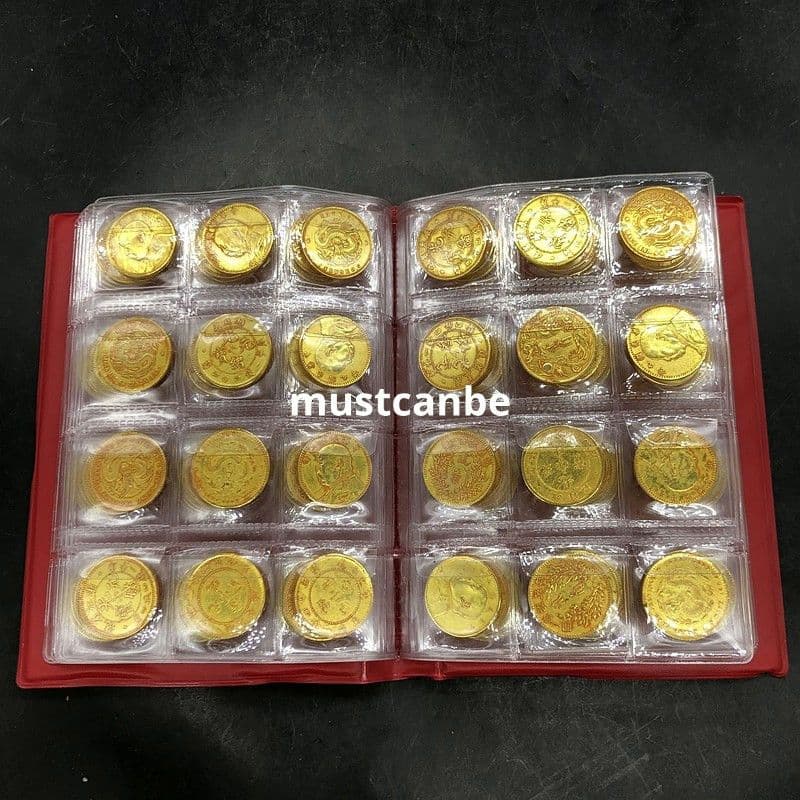 民清二角金貨大セット120枚飾り 装飾品 現代工芸品 置物